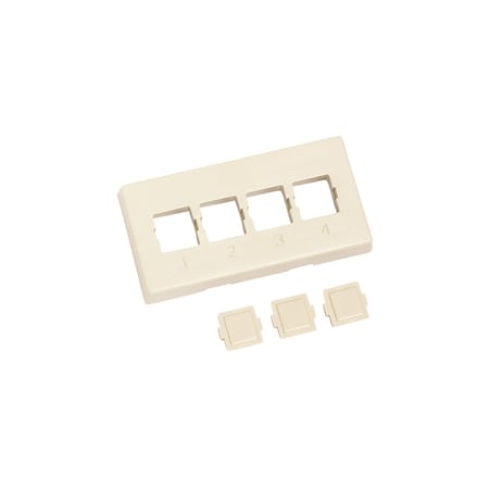 Commscope 4-PORT FACEPLATE FOR KNOLL, FURNITURE FOR M-SERIES OUTLETS M14C-148